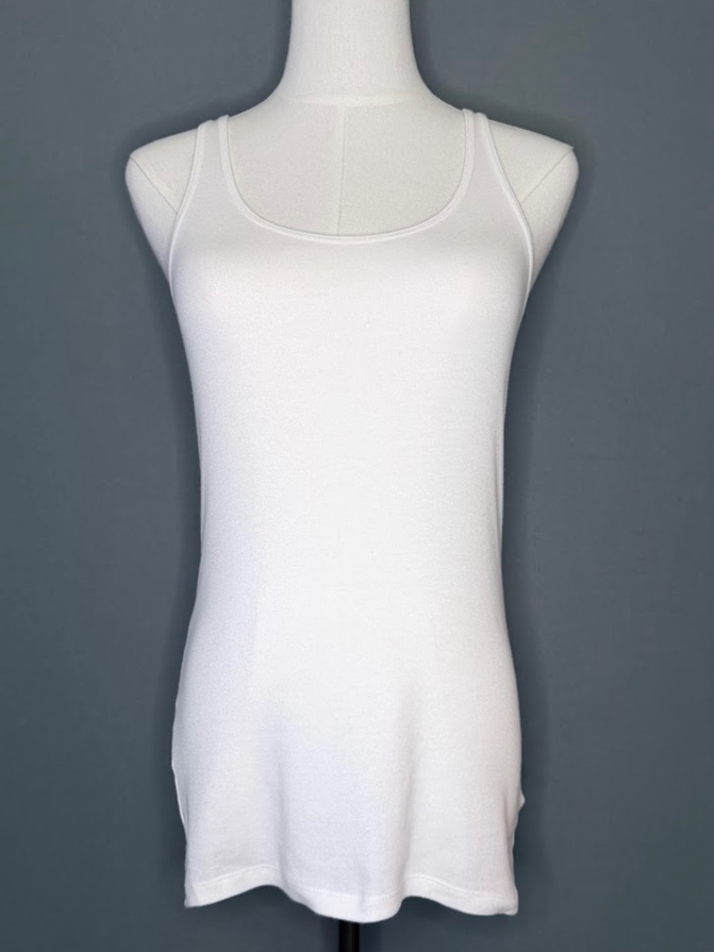 GAP Favorite Tank White Stretch Layering Tank Top Size Small